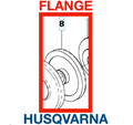 502498601 Flange Fits FS305 Walk Behind Floor Saw by Husqvarna replaces 543080889