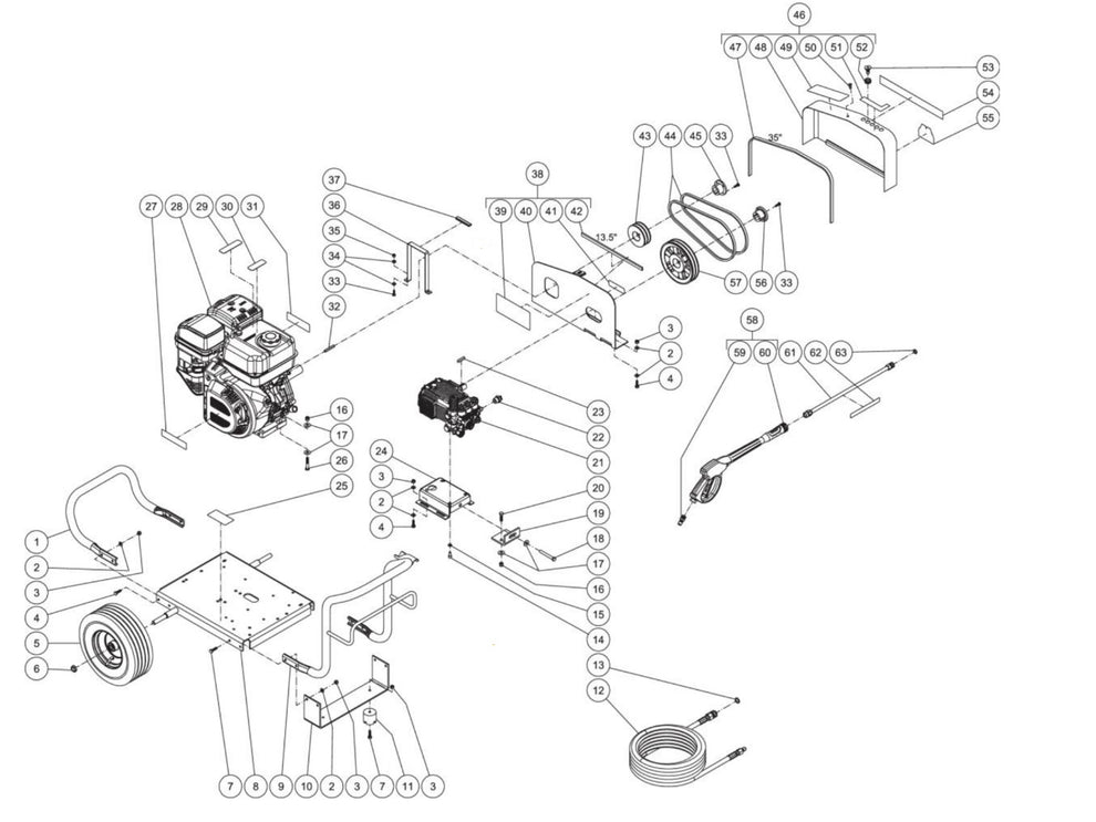 CMB-4004-0MLB (sn:10734404-10820763) Frame Assembly Parts By MiTM