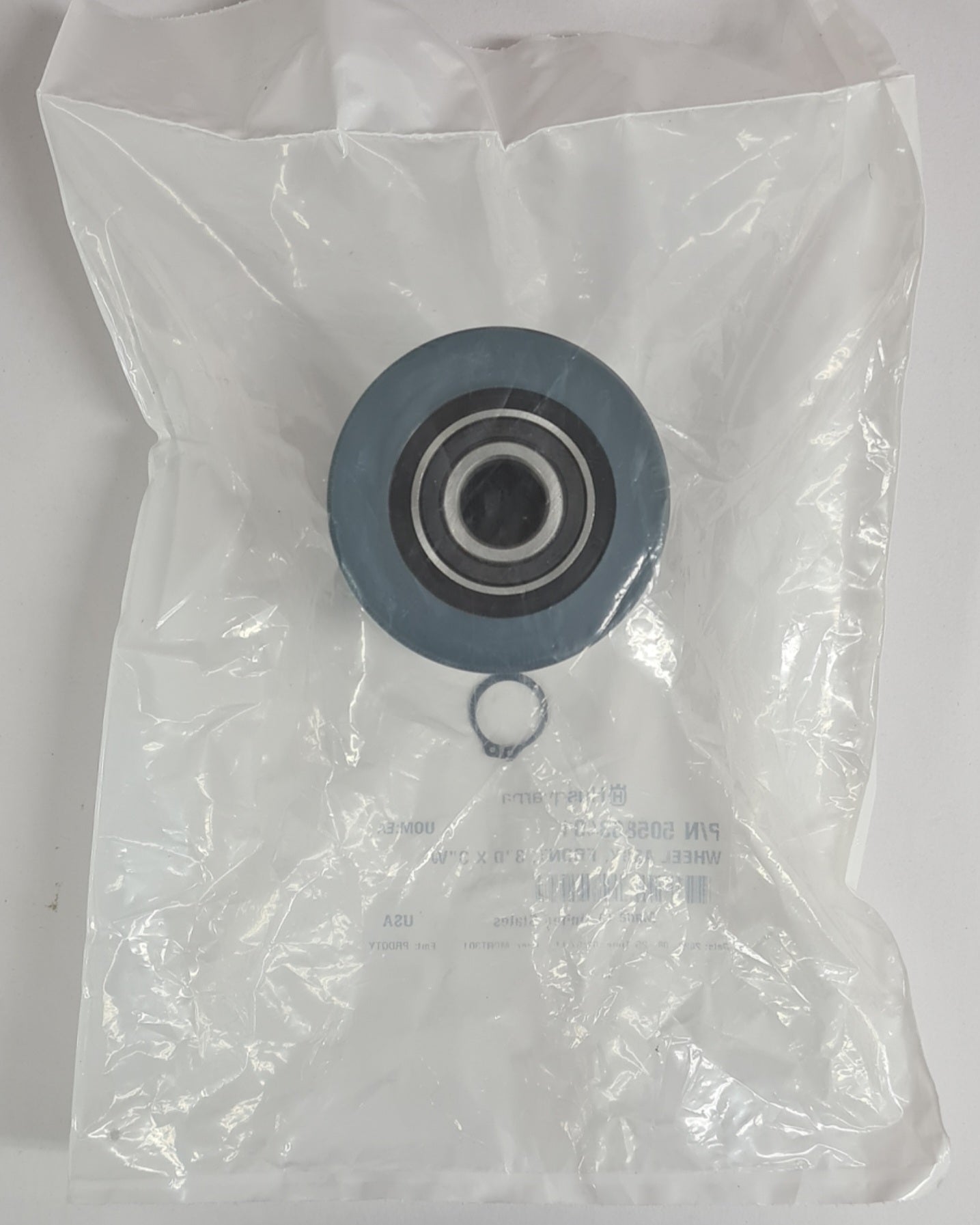 505863401 WHEEL ASSY, FRONT, 3"D X 3"W FOR EARLY ENTRY SAW BY HUSQVARNA