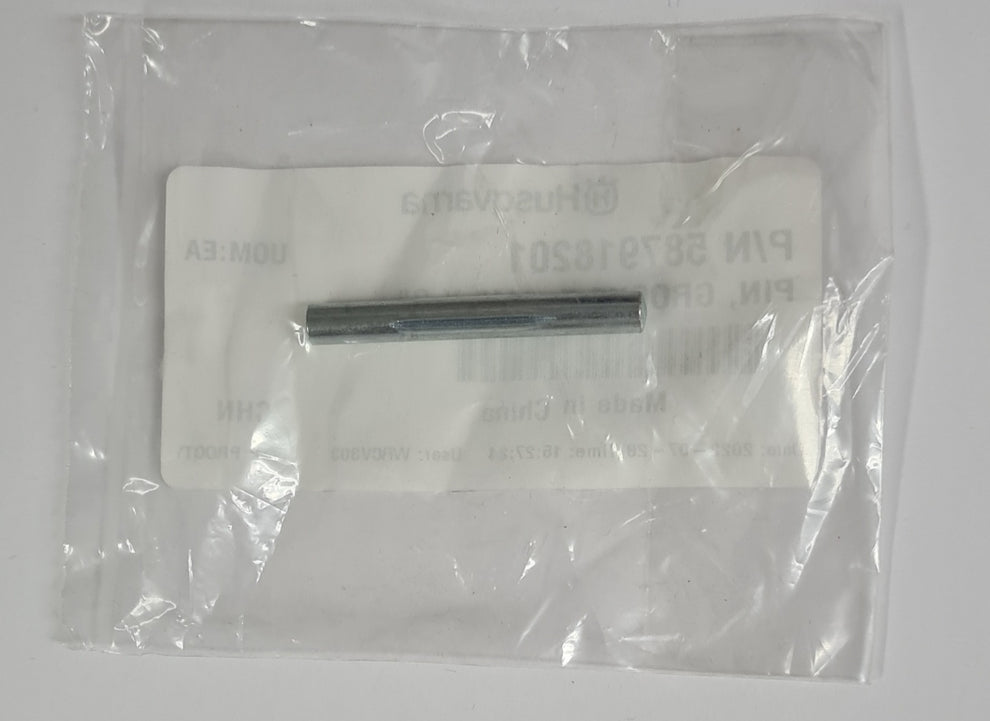 587918201 PIN, GROOVE E, 1/4" X 2" FOR CONCRETE SAWS BY HUSQVARNA