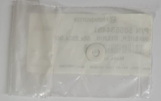 505634401 WASHER, DELRIN, .60X.253X.040 FOR EARLY ENTRY SAW BY HUSQVARNA