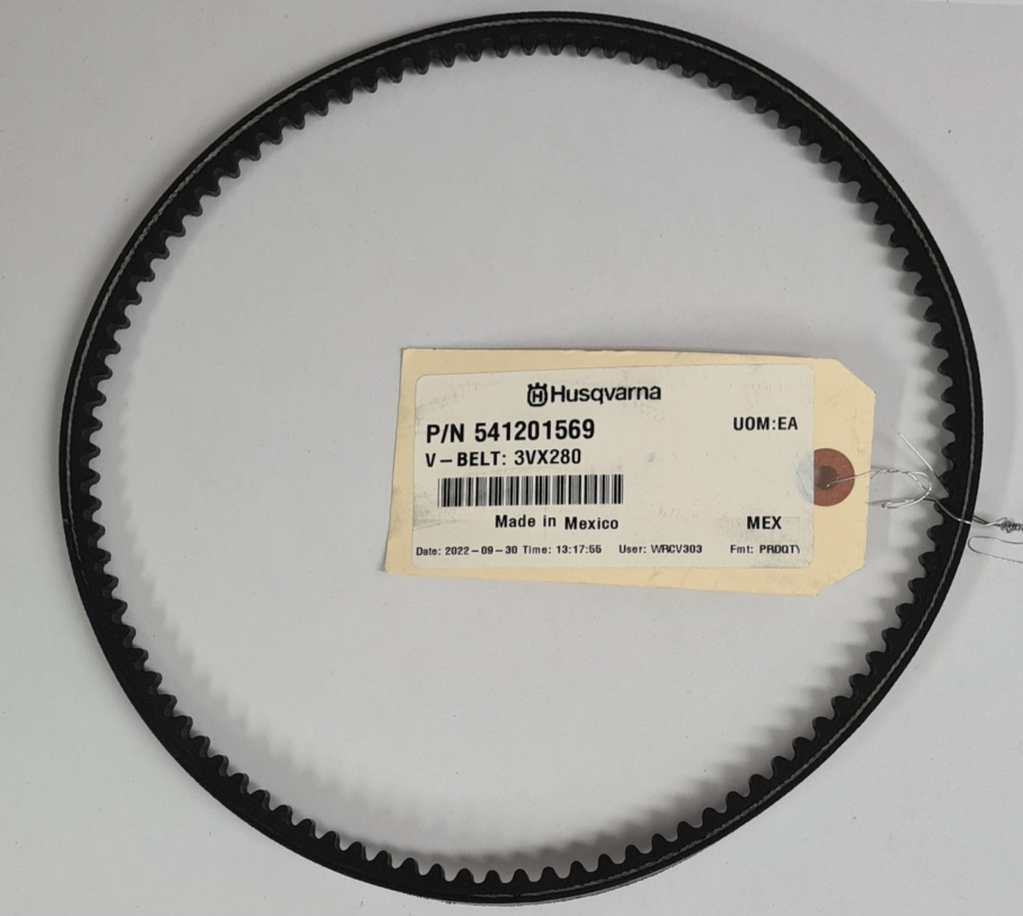 541201569 V-Belt 3VX280 For Husqvarna Soff Cut 150 Saw Replaces 588769201