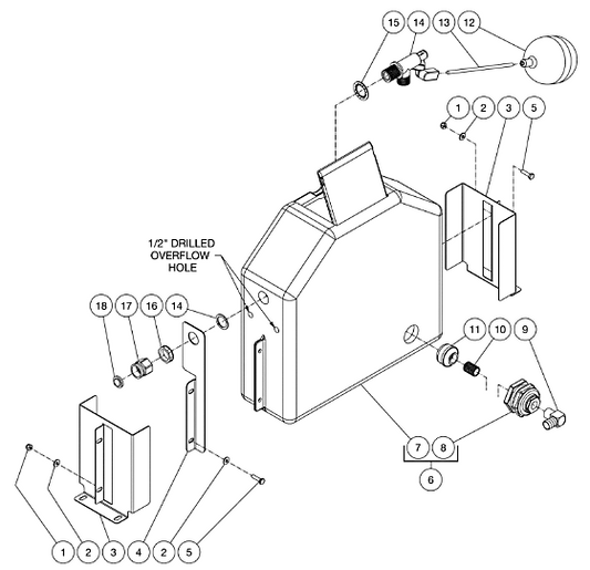 HVS Series Float Tank Assembly Parts by Mi-T-M.
