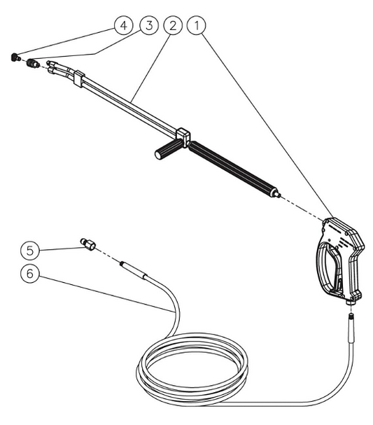 HVS Series Gun, Wand, Hose Assembly Parts by Mi-T-M.