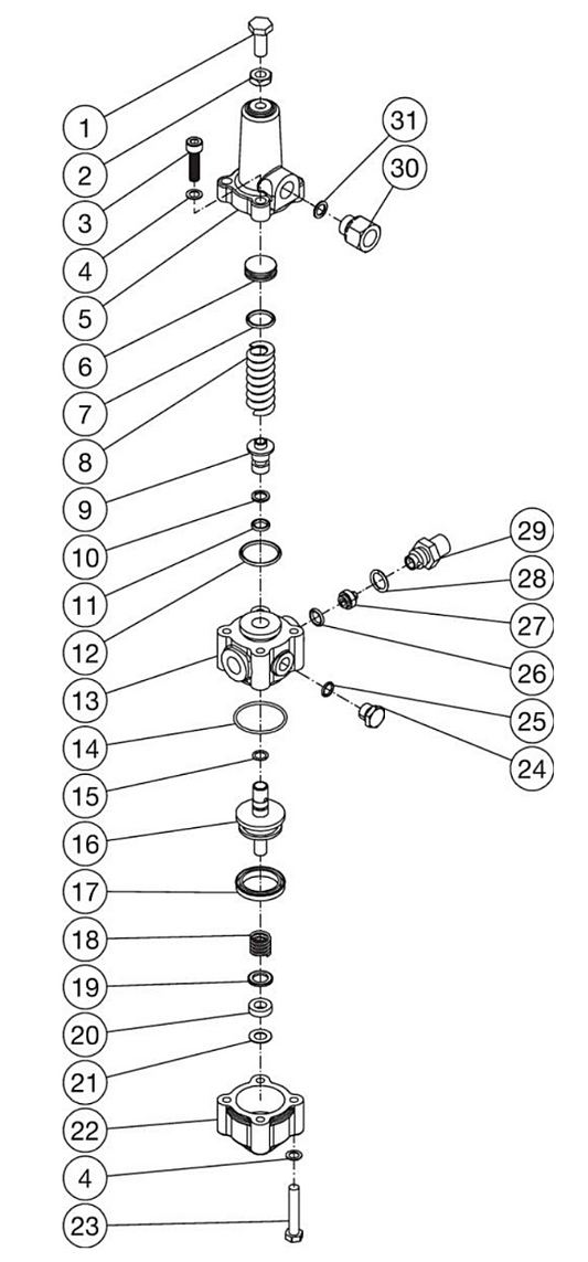 HVS Series Unloader Assembly Parts by Mi-T-M.