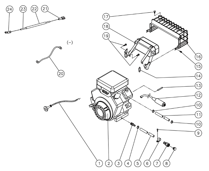 HVS-3005-0V6G Engine Assembly Parts by Mi-T-M.