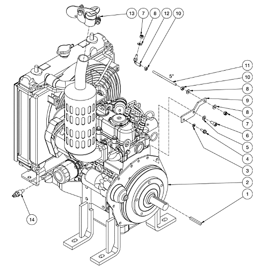 HVS-3006-0B7G, HVS-3505-0B7G, HVS-4005-0B7G Engine Assembly Parts by Mi-T-M.