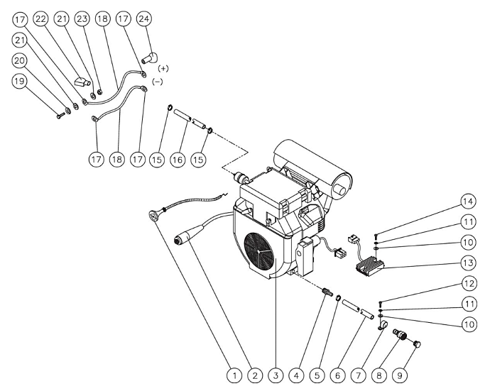 HVS-3506-0H6G Engine Assembly Parts by Mi-T-M