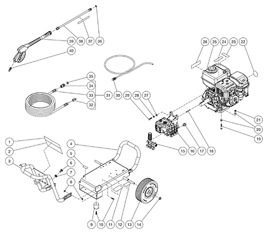 CM-4200-0MMB (sn:0-11390468) Frame Assembly Parts by MiTM