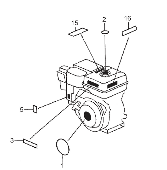 Label Assembly Parts- EM90S (Steel), EM90P (Plastic) Plaster And Motor Mixer