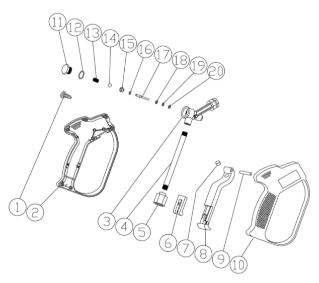 CV-2000-0MBC Gun Assembly Parts by MiTM