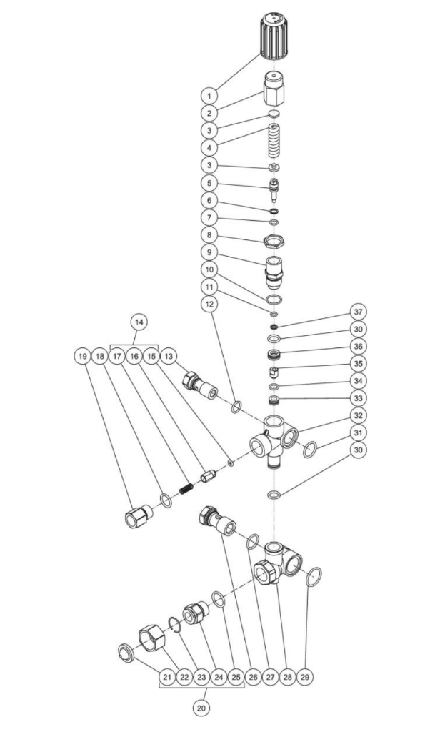 WP-3000-4MHB, WP-3000-4MRB (sn:10380919-10817968) Unloader Assembly Parts by MiTM