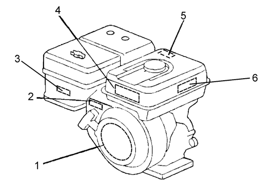 Label Assembly Parts For MRH800GS HONDA GX390 Series Engine Vibratory Rollers By Multiquip