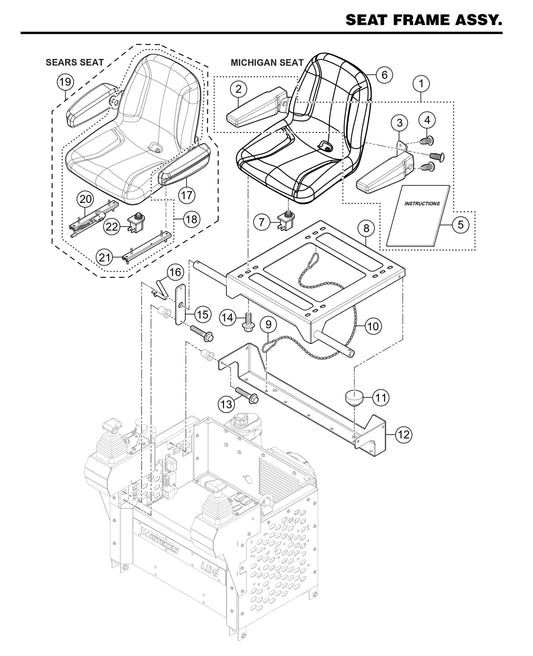 LD6 Seat Frame Assembly