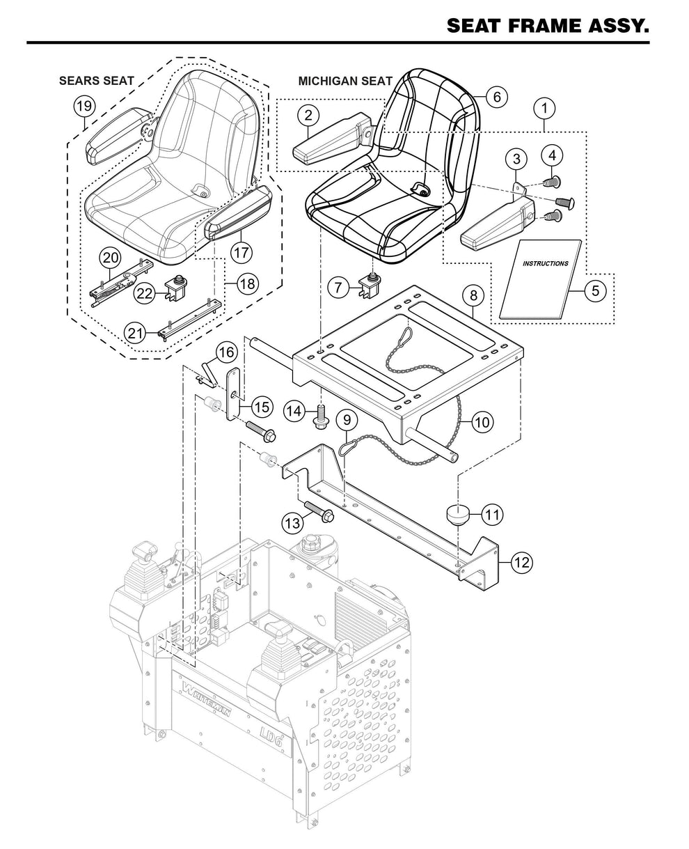 LD6 Seat Frame Assembly