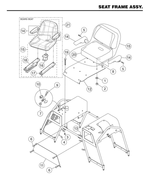 STX55J6-Y6 Seat Frame Assembly