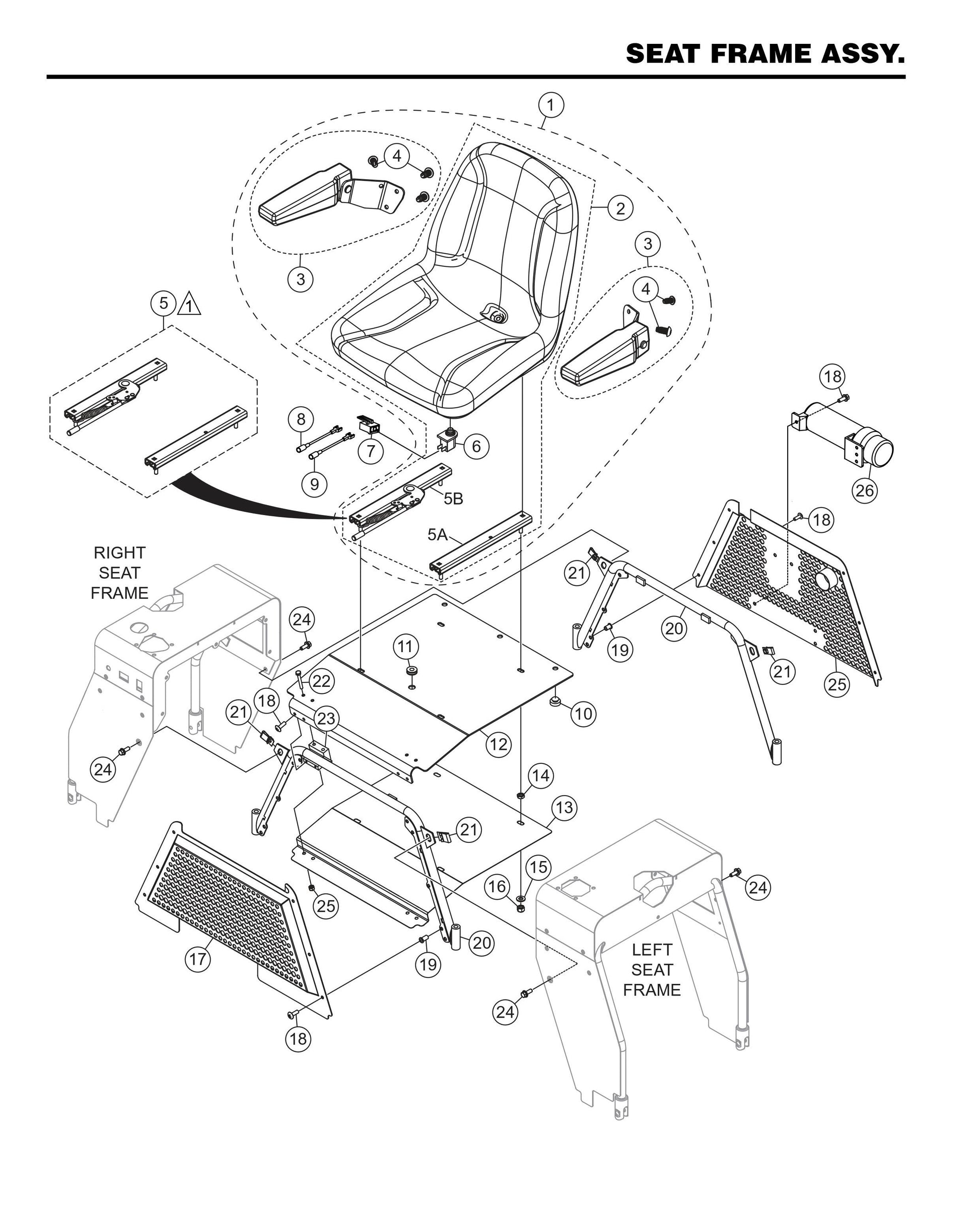 HHXD5 Seat Frame Assembly