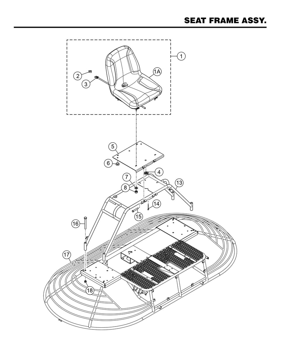HTNS5S-2 Seat Frame Assembly