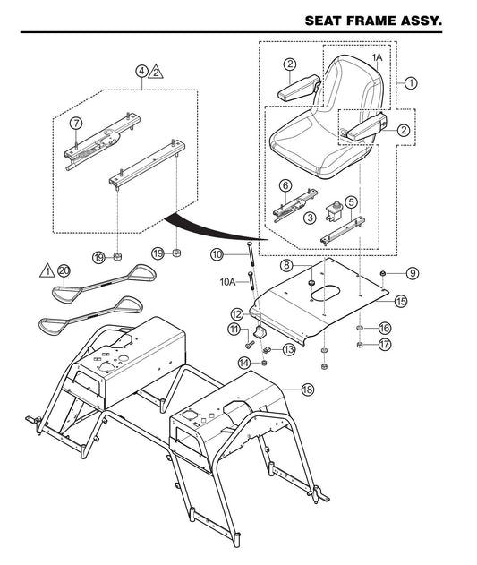 HTXD6I Seat Frame Assembly