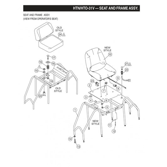 HTN-31VTCSL5 HTO-31VTCSL5 Seat and Frame Assembly