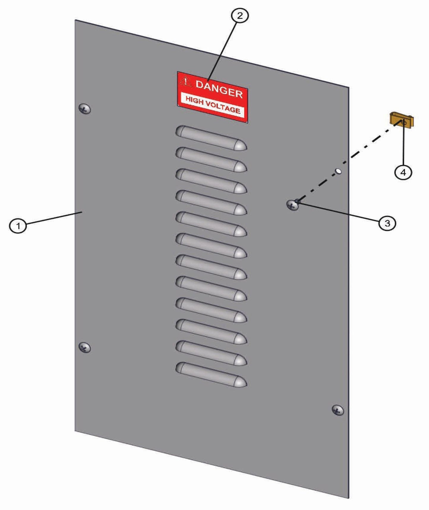Shed-Lite PAL 4000 GP Ballast Box Cover Assembly Parts By Allmand