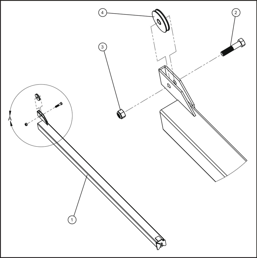 Shed-Lite PAL 4000 3"Tower Section Assembly Parts By Allmand