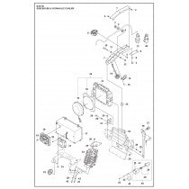 Side Boxes and Hydraulic Cooler Parts for DXR 95 By Husqvarna