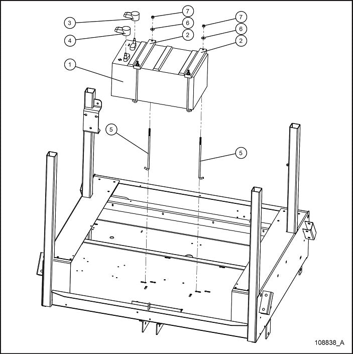 ECLIPSE AB 2400 SE ARROW BOARD Single 8D Battery parts by allmand