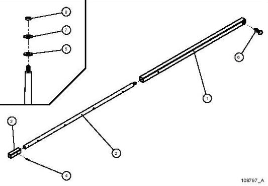 PORT-A-LITE Single Lamp LED Mast Assembly Group parts by allmand