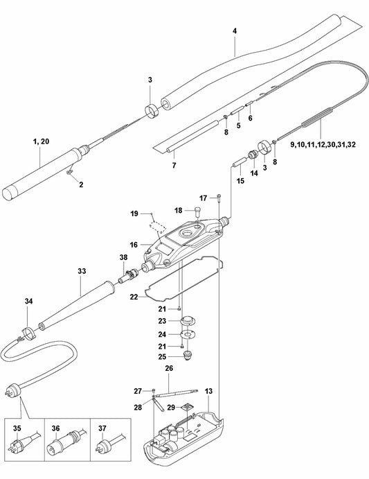 SMART 40 Complete Product Assembly Parts by Husqvarna