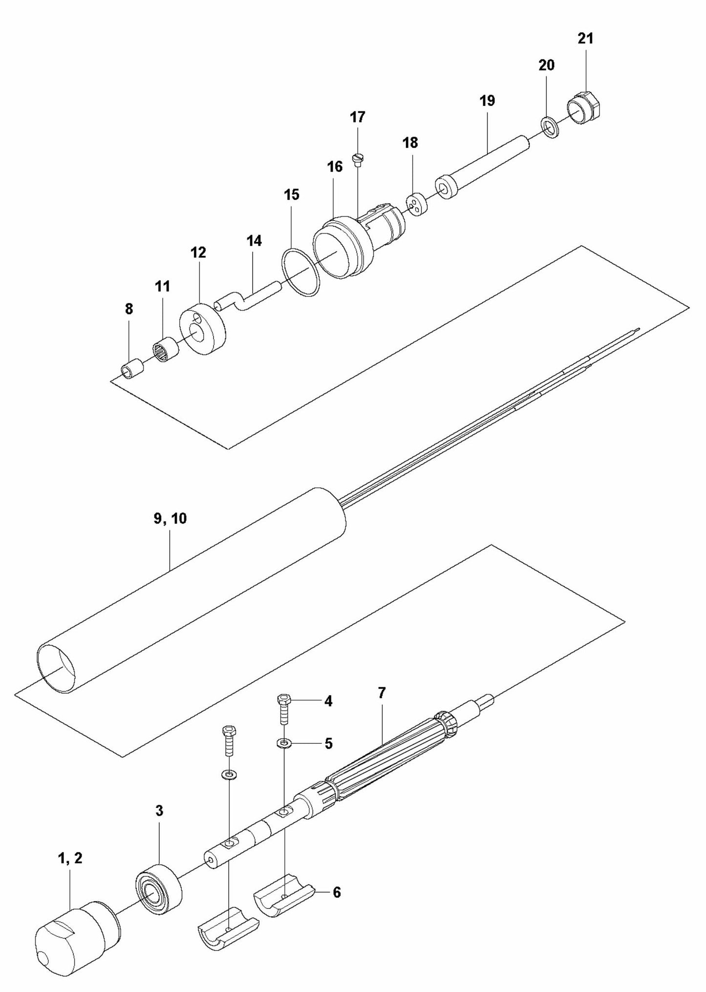 SMART 40/SMART 40E Vibrator Assembly Parts by Husqvarna