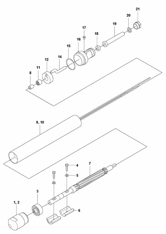 SMART 40/SMART 40E Vibrator Assembly Parts by Husqvarna