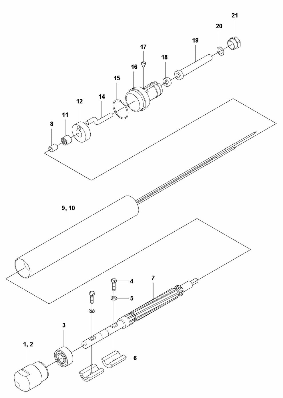 SMART 40/SMART 40E Vibrator Assembly Parts by Husqvarna