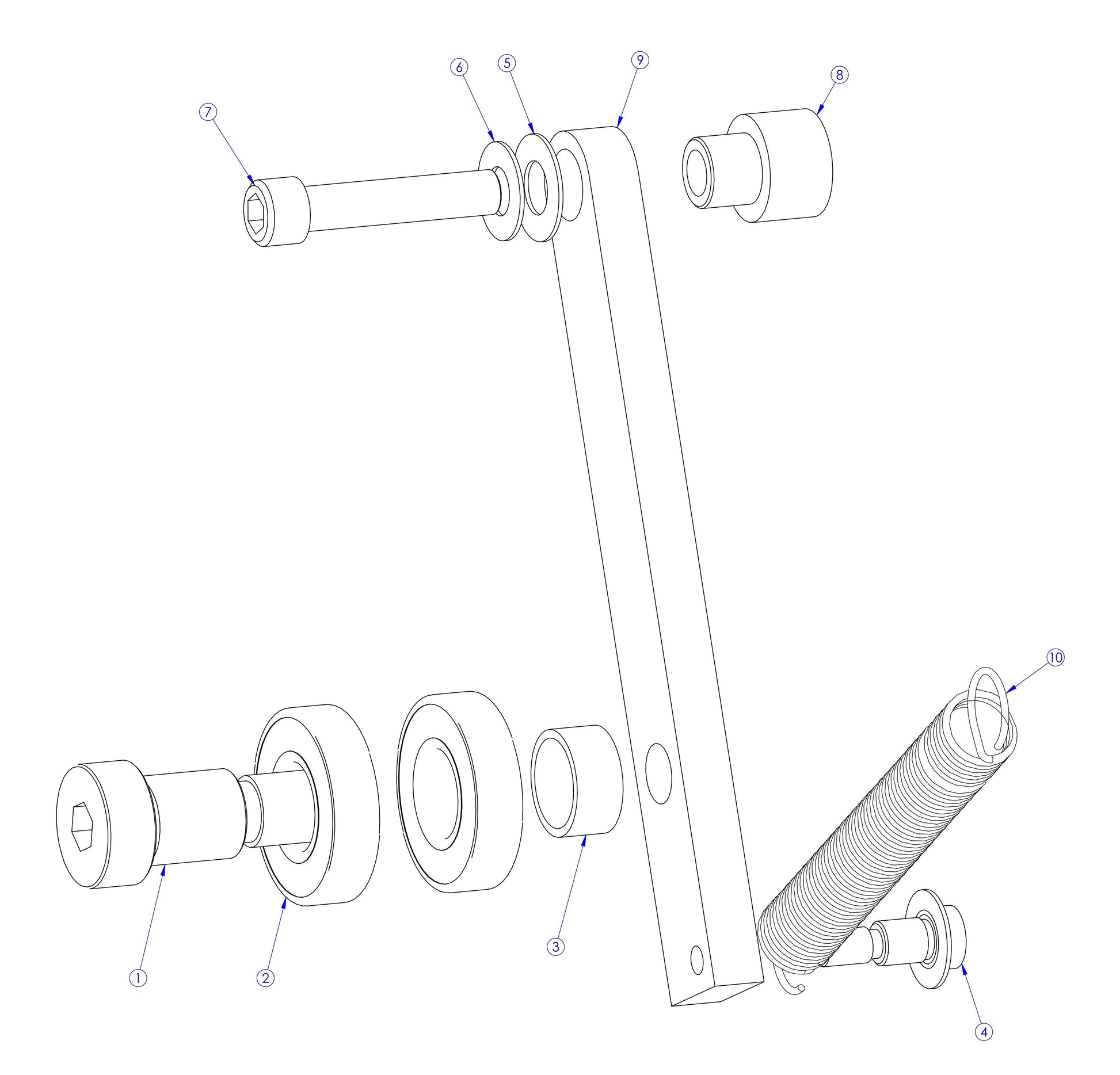 Soff Cut X150 Belt Tensioner Assembly Parts