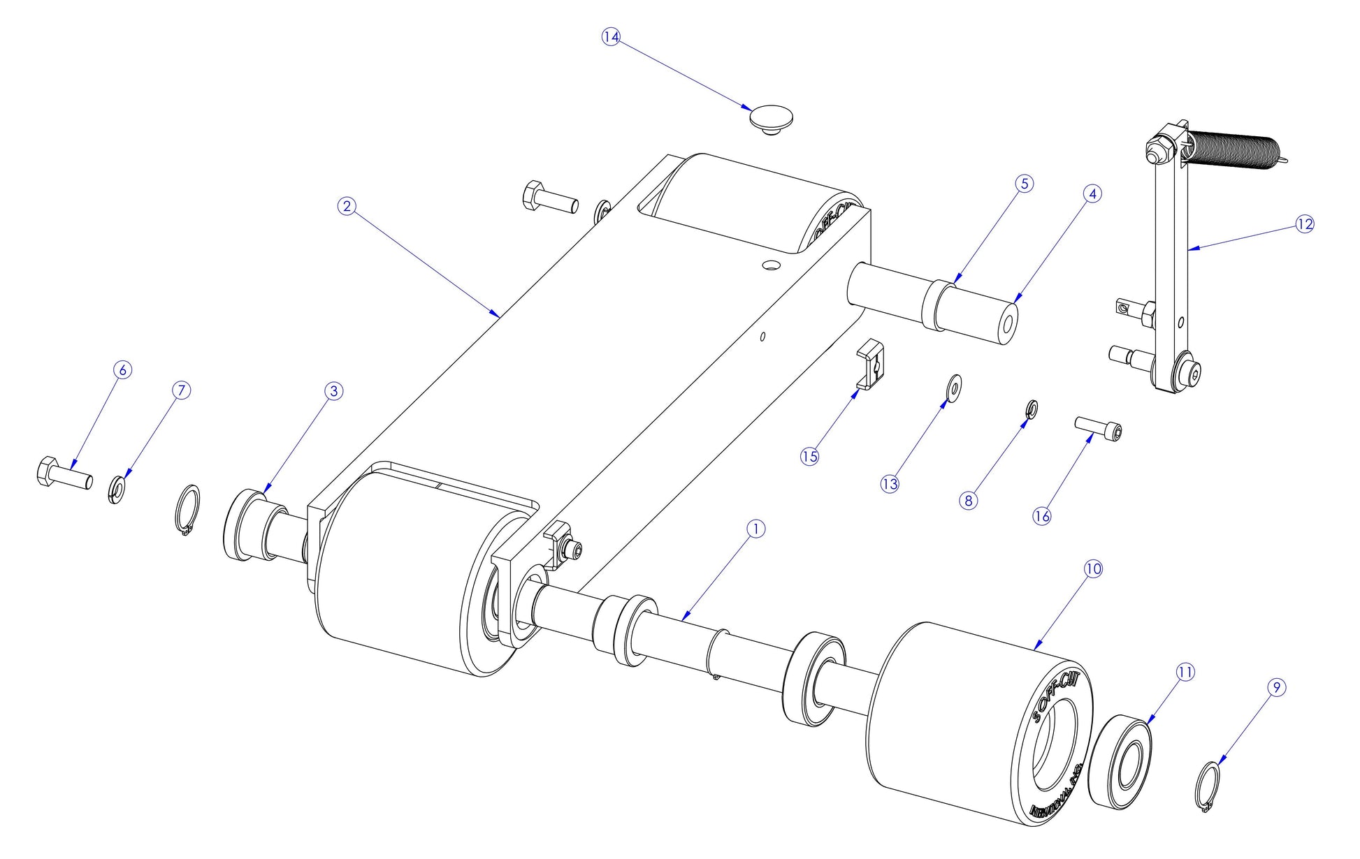 Soff Cut X150 Wheel Carriage Assembly Parts