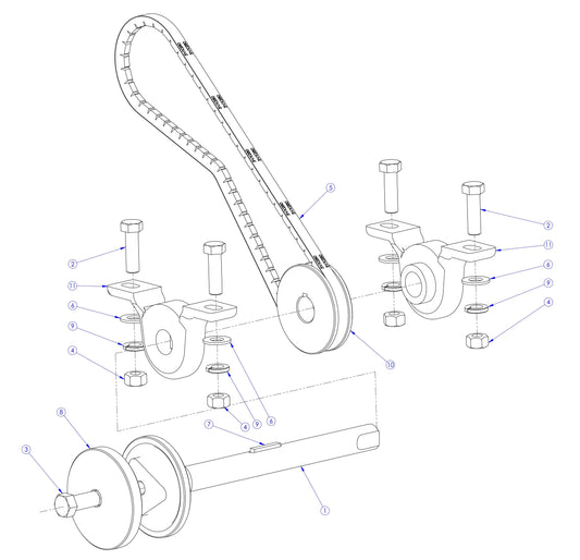 Soff Cut X150 Blade Shaft Assembly Parts