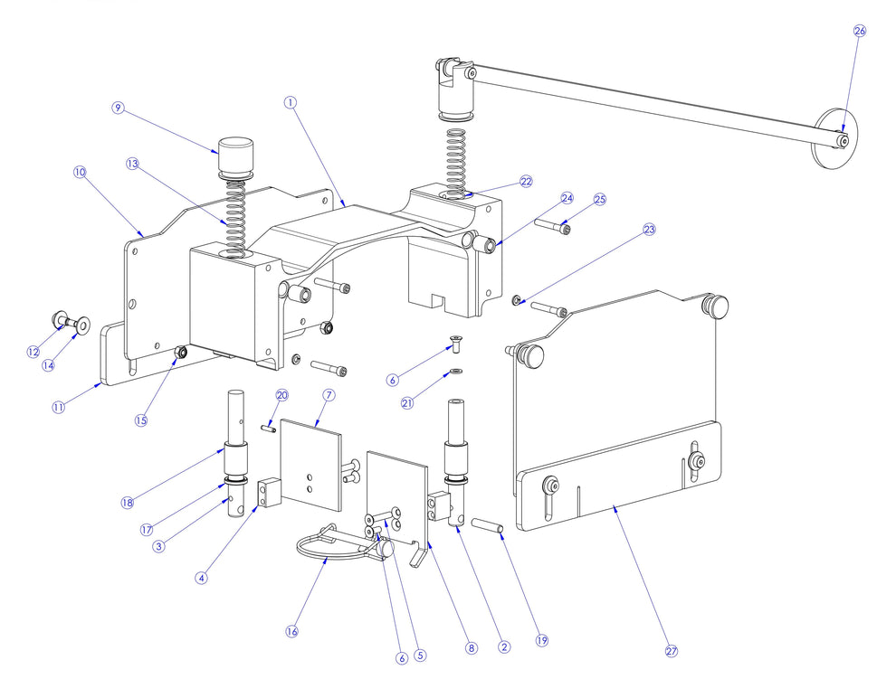 Soff Cut X150 Blade Block Assembly Parts by Husqvarna