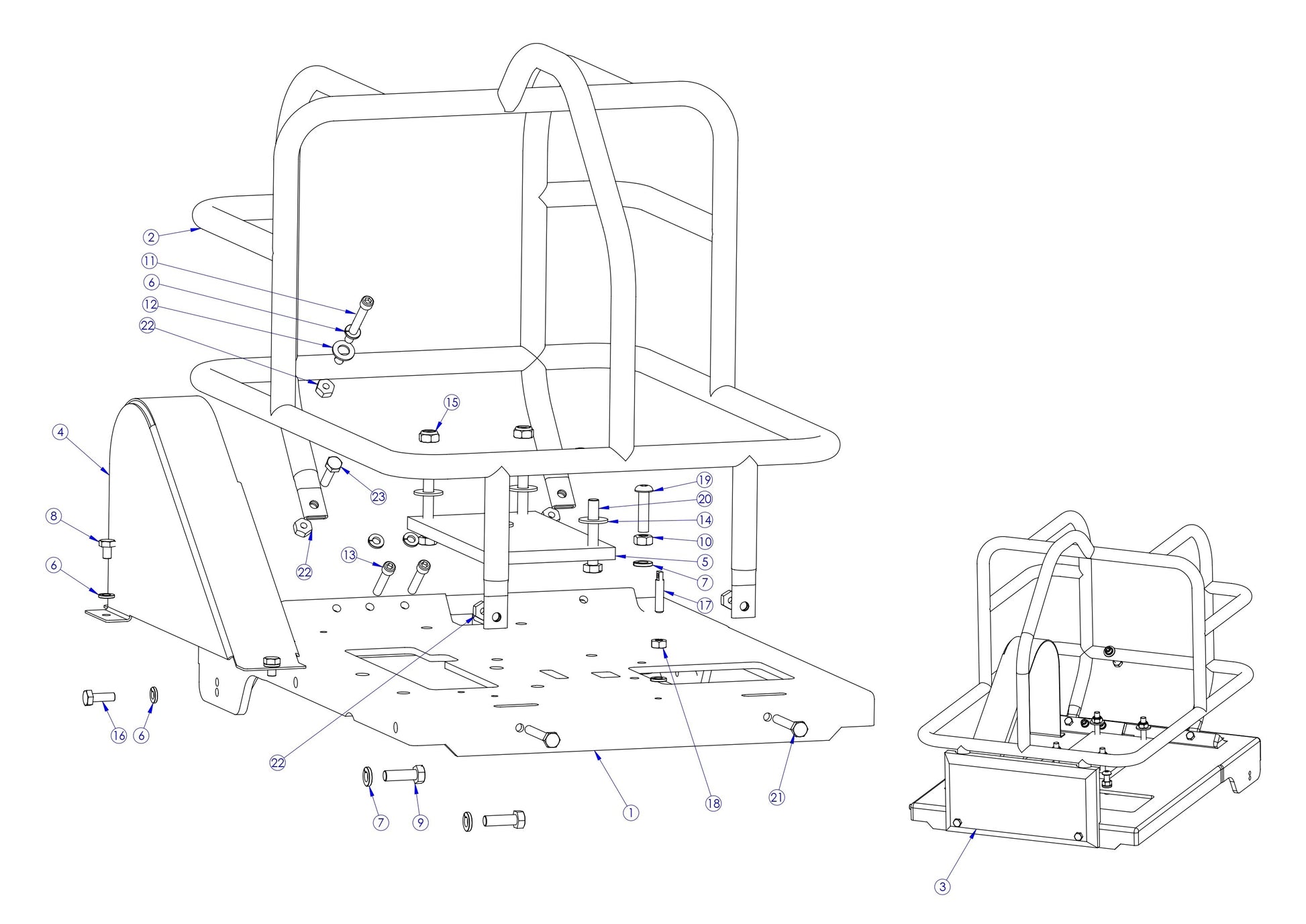 Soff Cut X150D Mainframe Assembly Parts