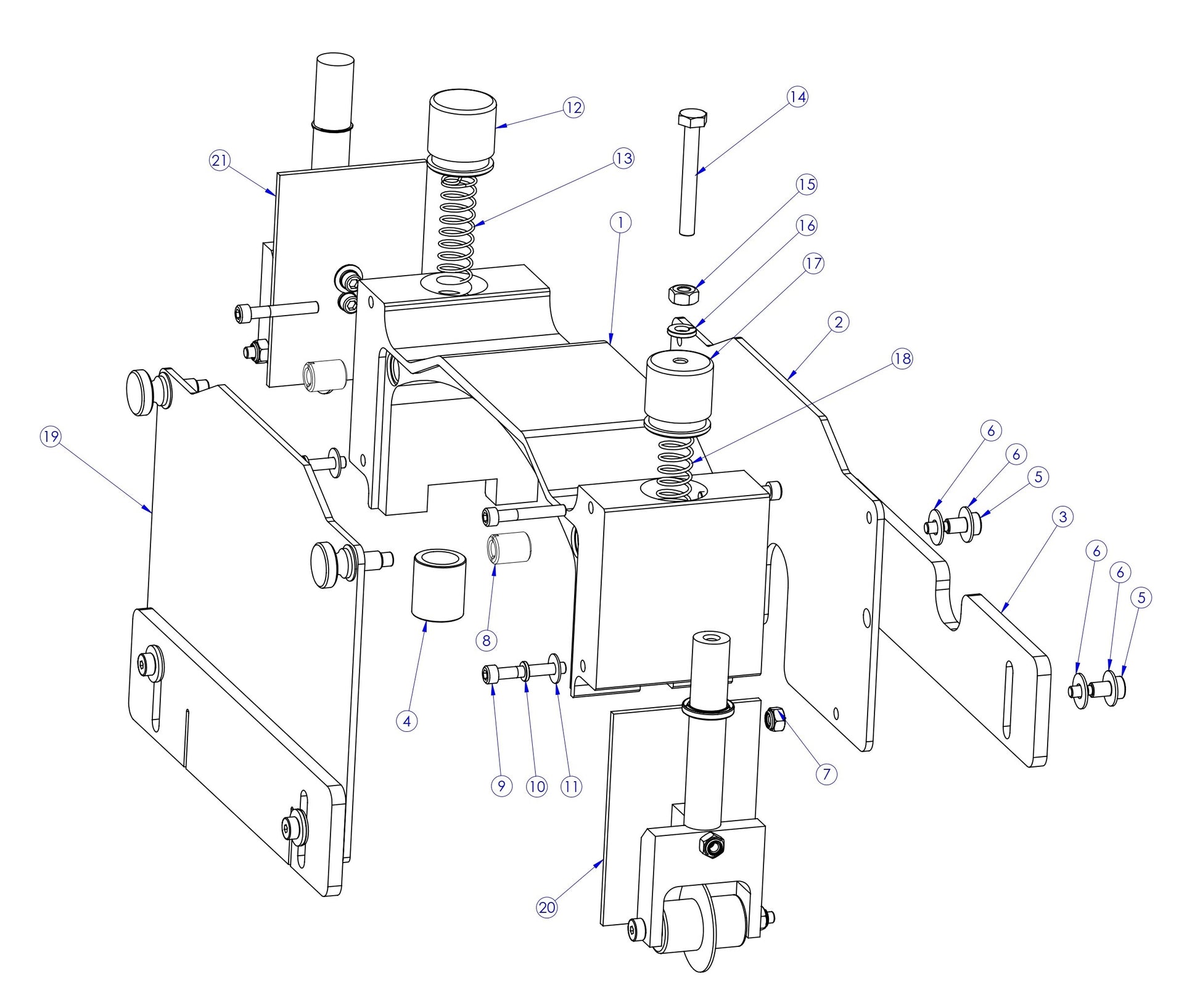 Soff Cut X150D Blade Block Assembly Parts