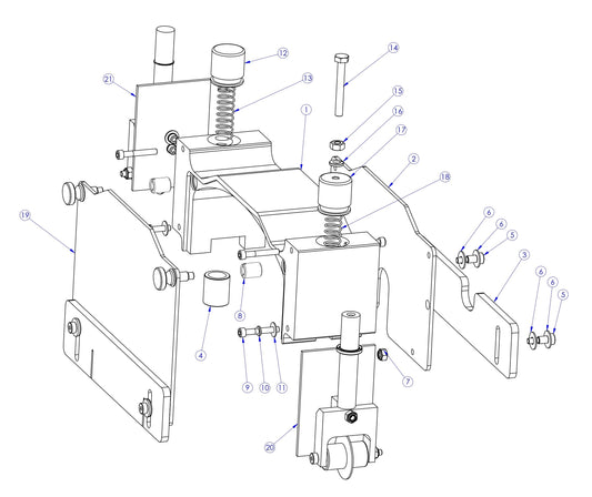 Soff Cut X150D Blade Block Assembly Parts