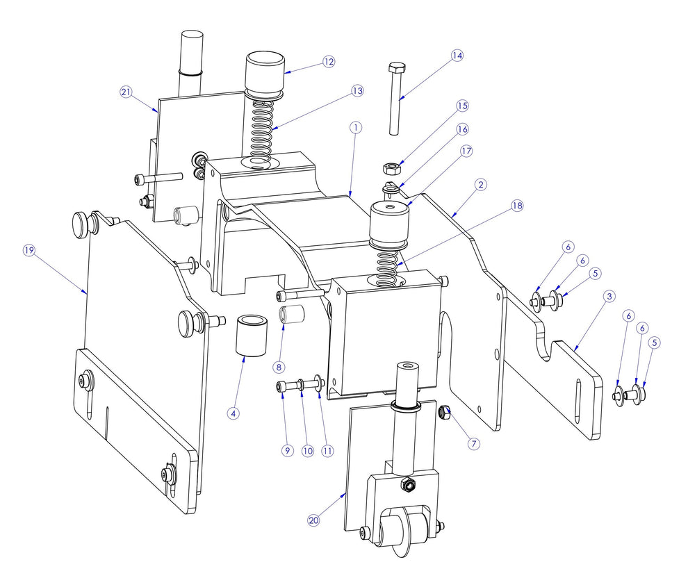 Soff Cut X150D Blade Block Assembly Parts by Husqvarna
