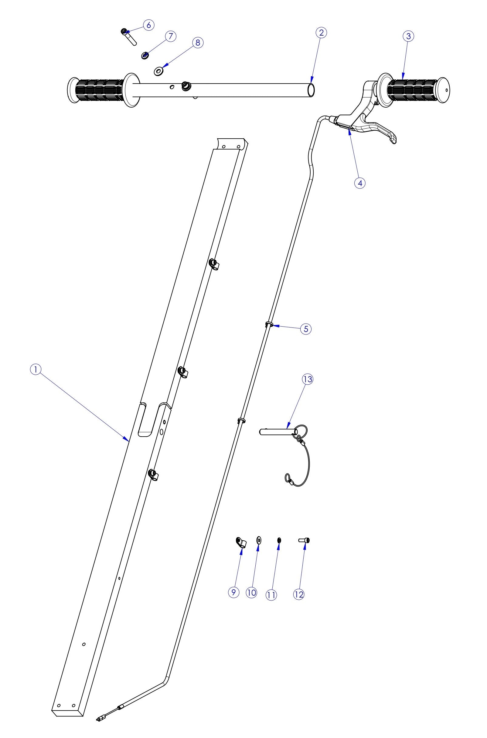 Soff Cut X150D Handle Assembly Parts