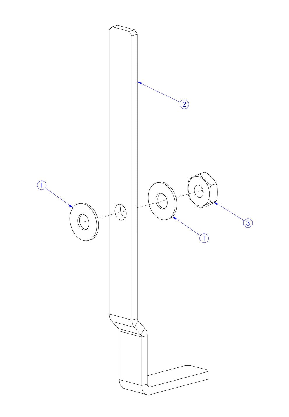 Soff Cut X390 Arbor Lock Lever Assembly Parts by Husqvarna