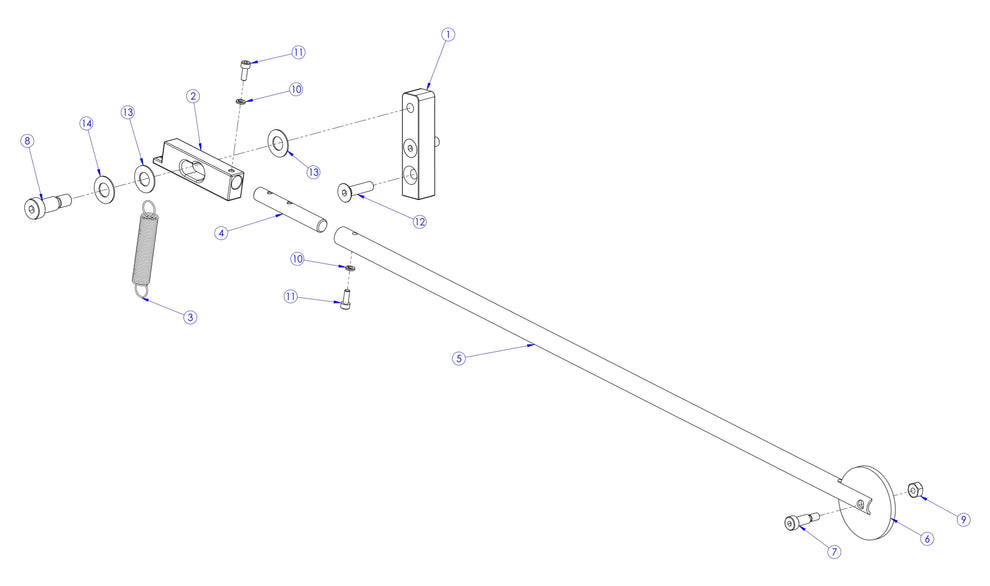 Soff Cut X390 Guide Arm Assembly Parts by Husqvarna
