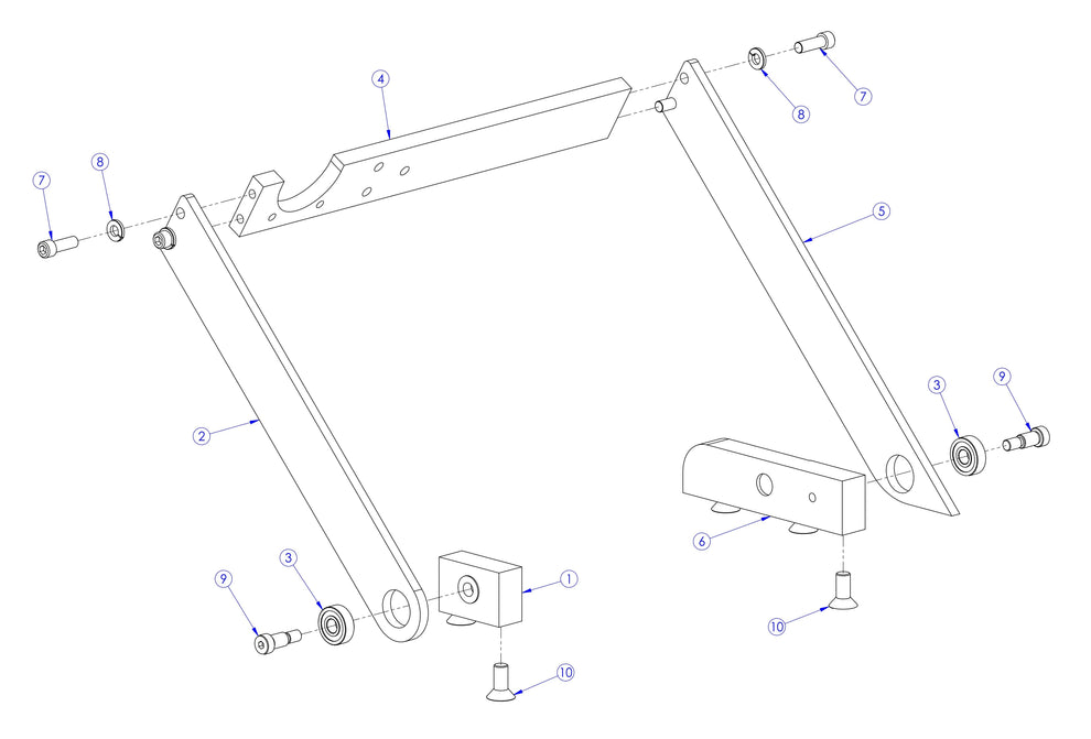 Soff Cut X390 Handle Bracket Assembly Parts by Husqvarna