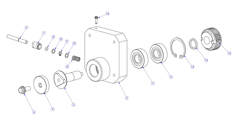 Soff Cut X390 Gear Box Assembly Parts by Husqvarna