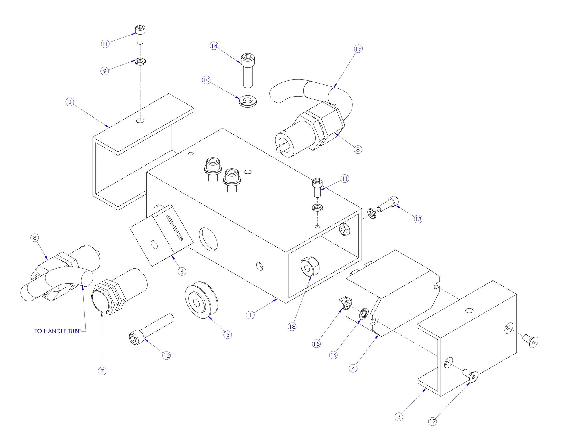 Soff Cut X390 Switch Tube Assembly Parts