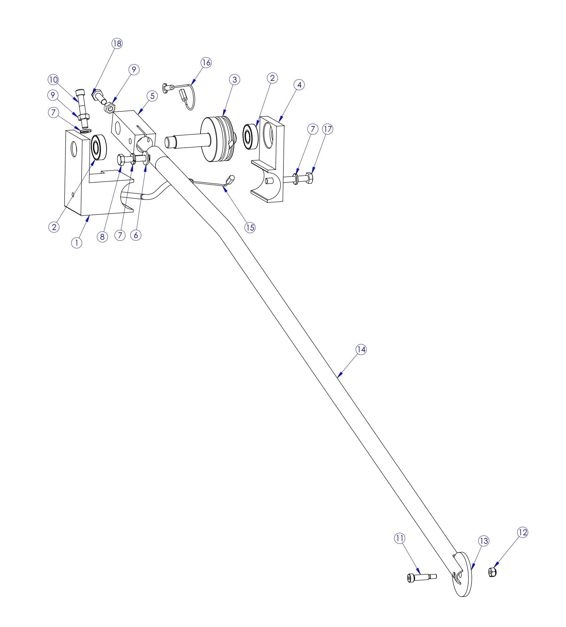 Soff Cut X4000 Guide Arm Assembly Parts
