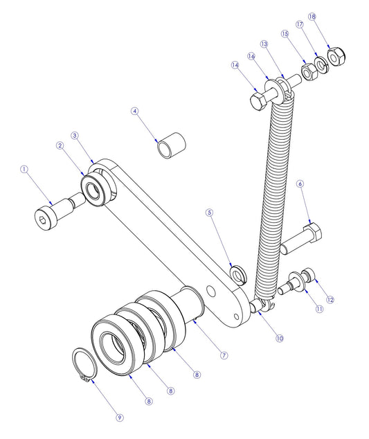 Soff Cut X4000 Blade Idler Pulley Assembly Parts