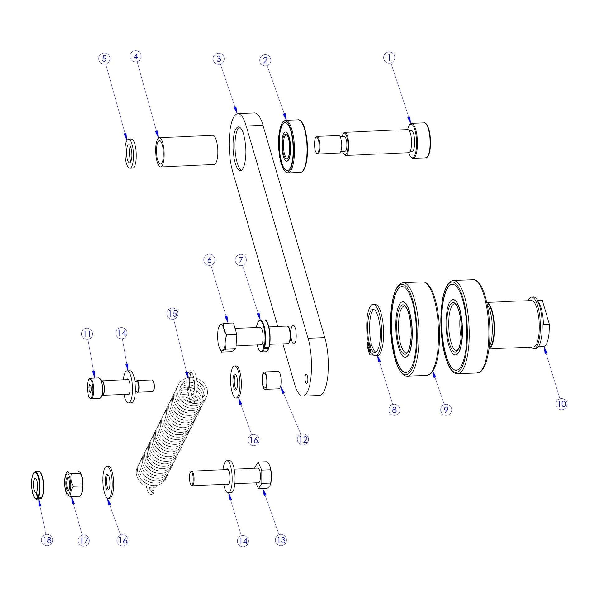 Soff Cut X4000 Pump Idler Pulley Assembly Parts